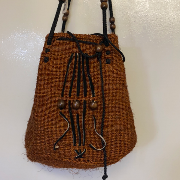 Medium sized handbag with drawstrings