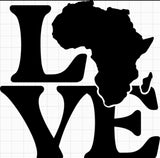 LOVE AFRICA IRON ON Htv