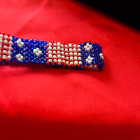 American flag beaded bracelet