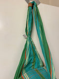 Sisal woven Kikapu with a kikoy( batiks) material tote bag.